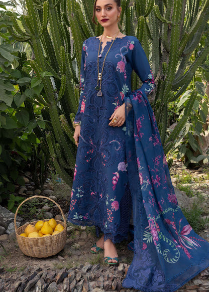 Saira Shakira | Bloom Lawn | ZELIE 1B - Luxury Dress - available at Maria Faisal in UK and USA.