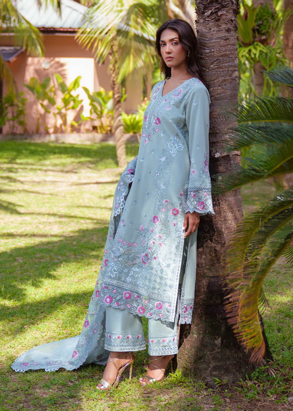 Haseens | Raha Pret | Almas - Luxury Dress - available at Maria Faisal in UK and USA.