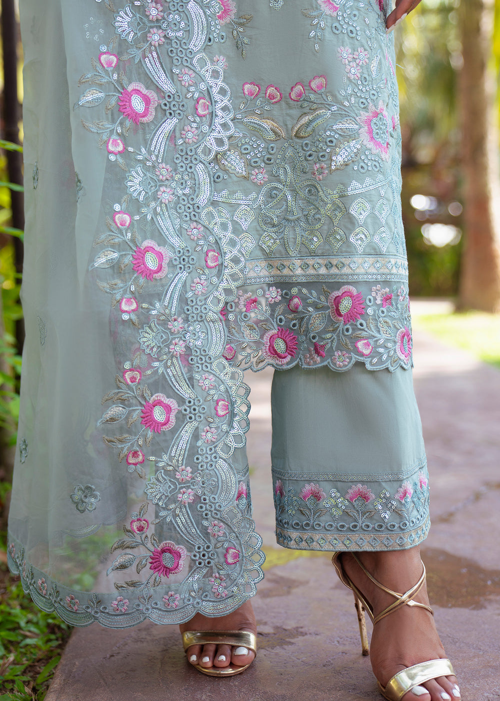 Haseens | Raha Pret | Almas - Luxury Dress - available at Maria Faisal in UK and USA.