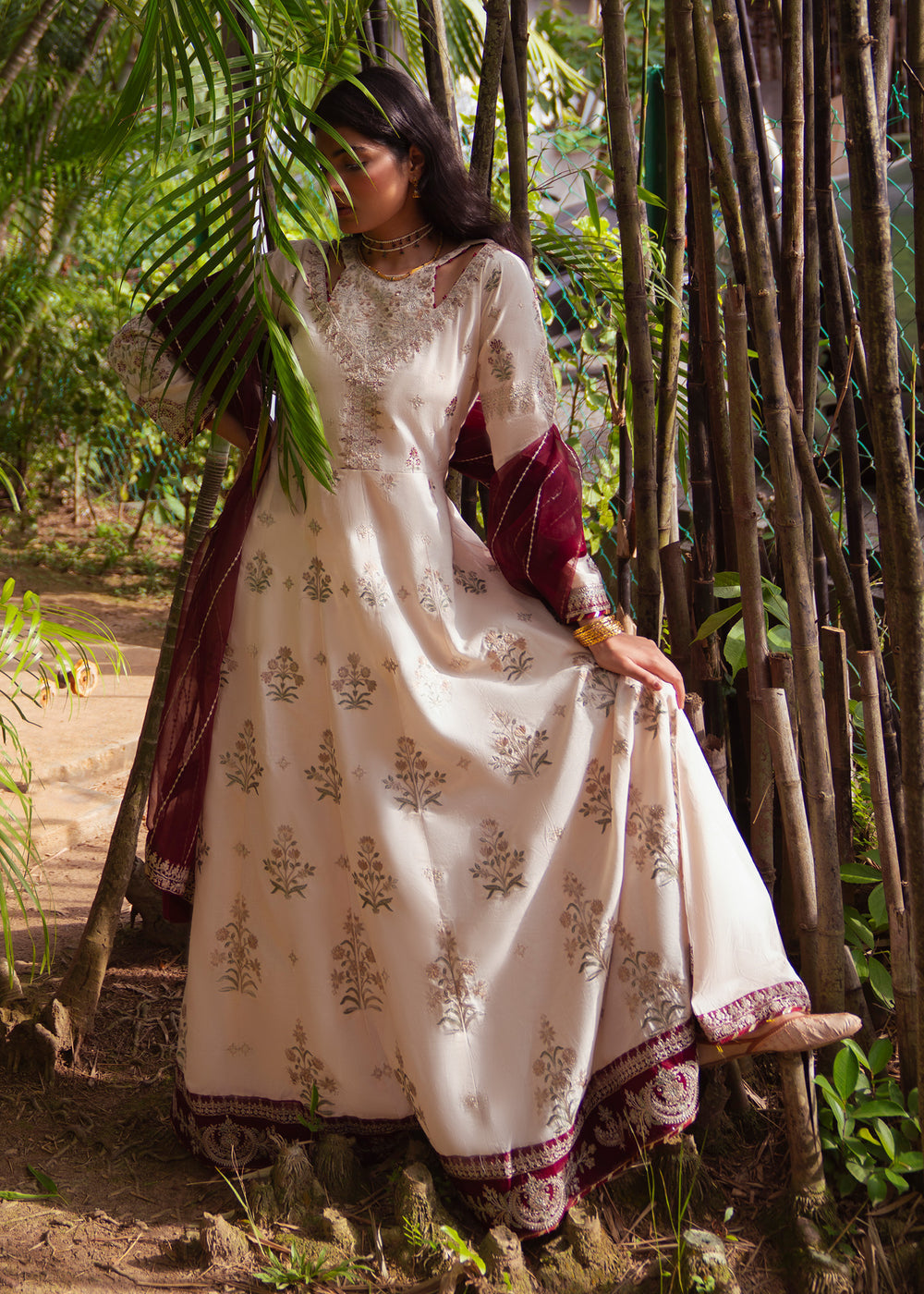 Haseens | Raha Pret | Mayuri - Luxury Dress - available at Maria Faisal in UK and USA.