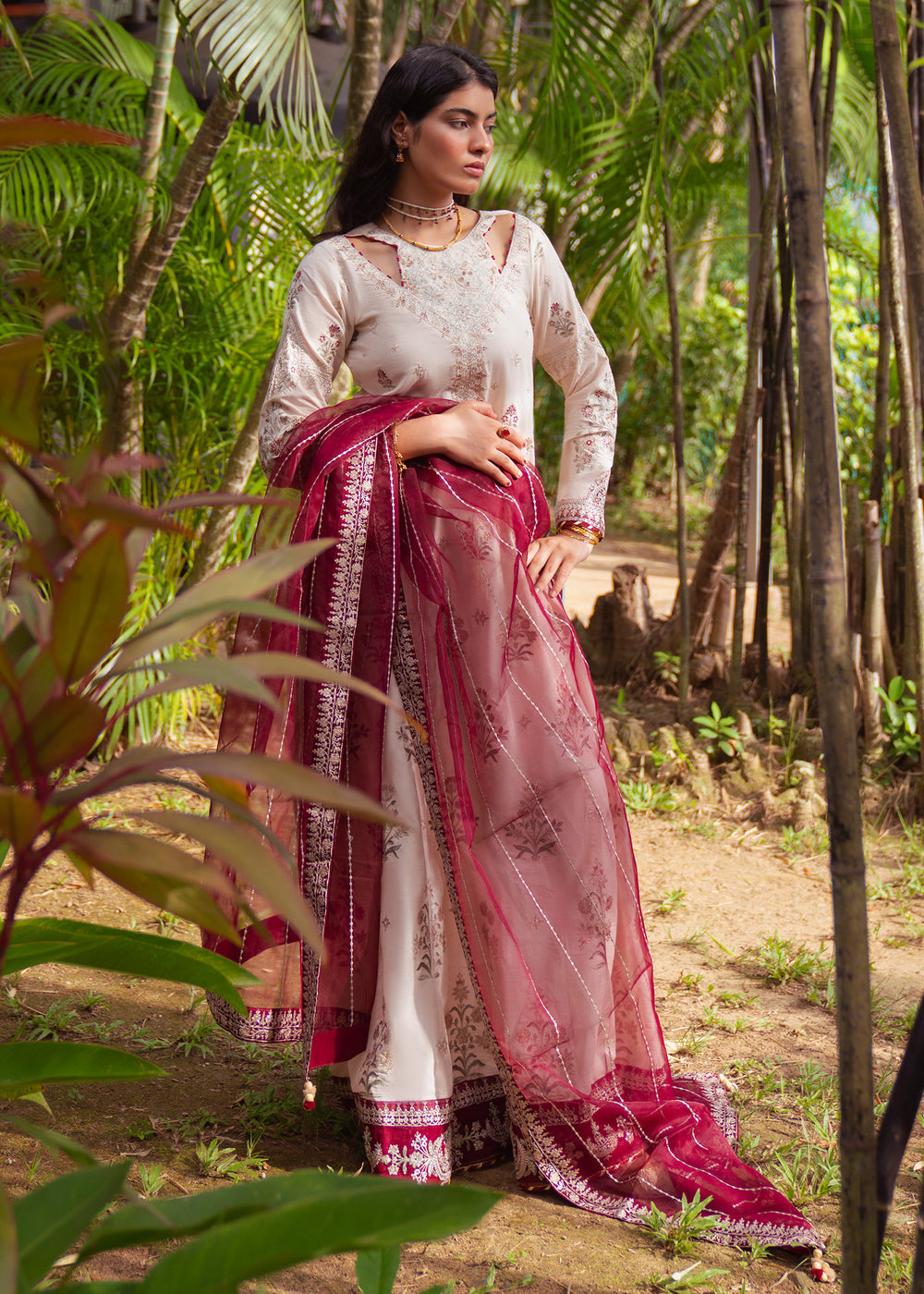 Haseens | Raha Pret | Mayuri - Luxury Dress - available at Maria Faisal in UK and USA.