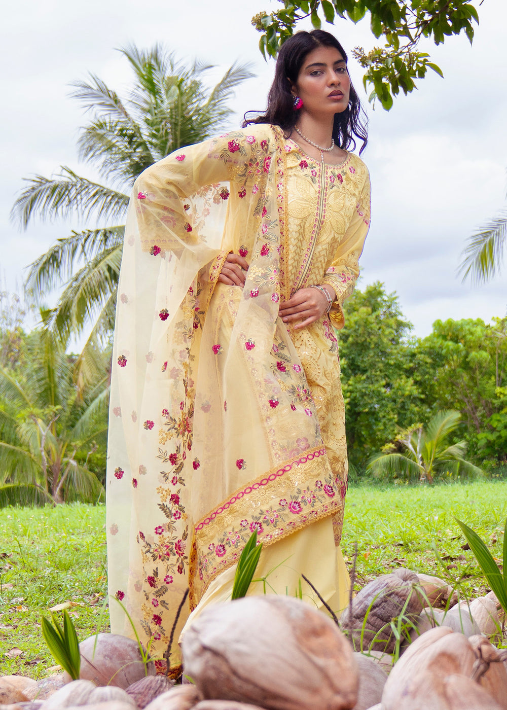 Haseens | Raha Pret | Inshara - Luxury Dress - available at Maria Faisal in UK and USA.
