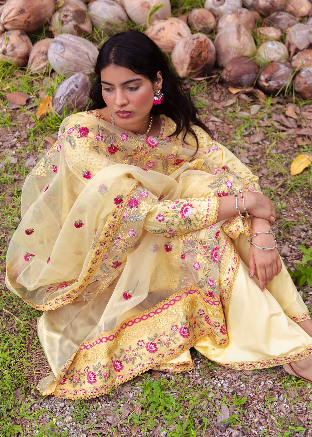 Haseens | Raha Pret | Inshara - Luxury Dress - available at Maria Faisal in UK and USA.