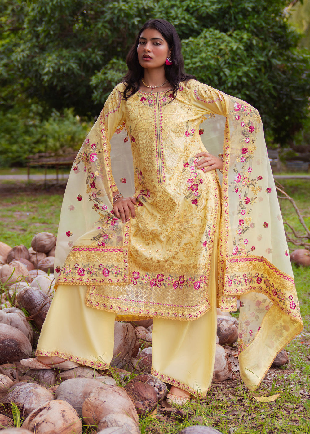 Haseens | Raha Pret | Inshara - Luxury Dress - available at Maria Faisal in UK and USA.