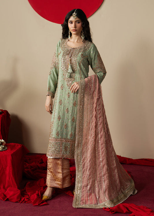 Haseens | Gulal Formals | Mahroza - Formal Dress - available at Maria Faisal in UK and USA.