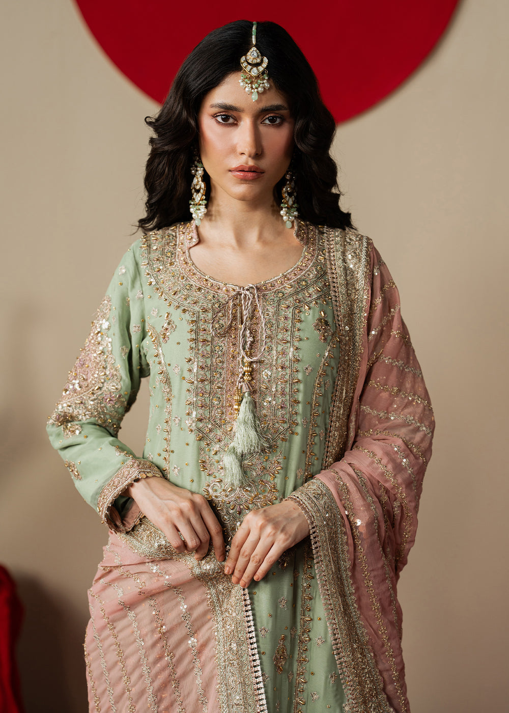 Haseens | Gulal Formals | Mahroza - Formal Dress - available at Maria Faisal in UK and USA.