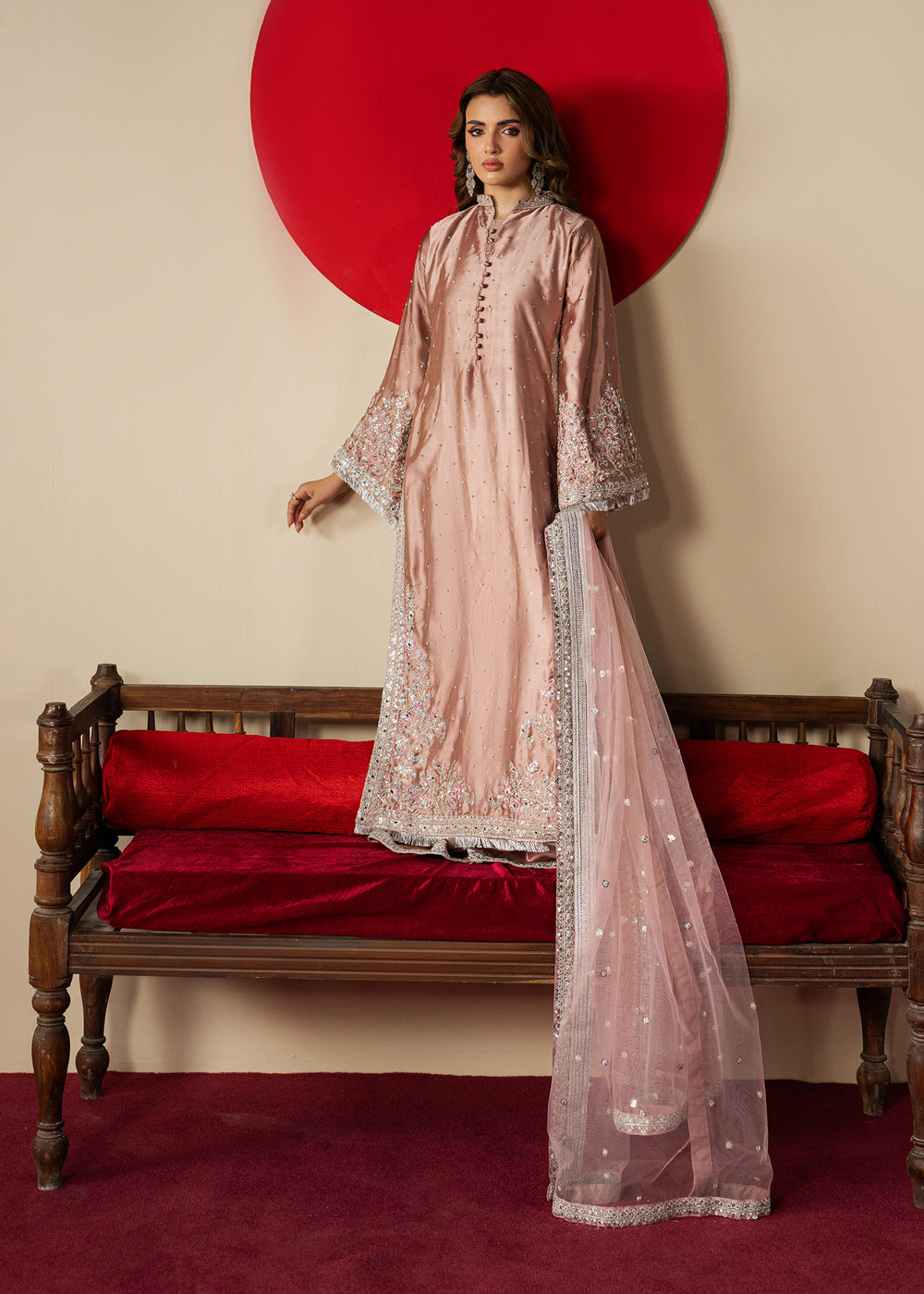 Haseens | Gulal Formals | Mehzar - Formal Dress - available at Maria Faisal in UK and USA.