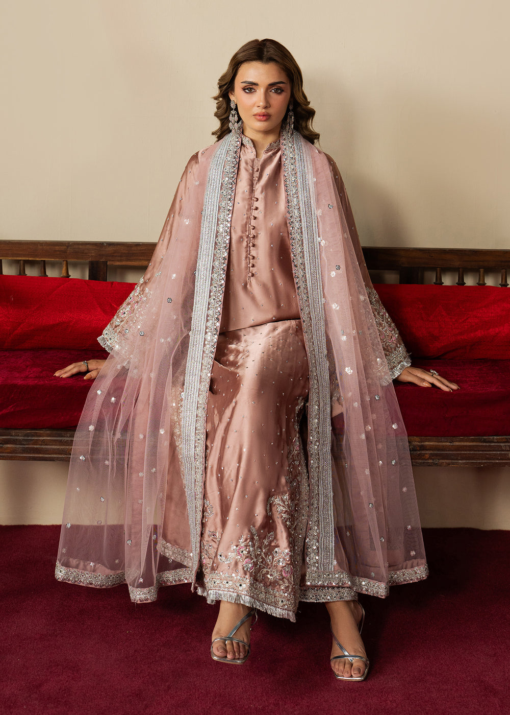 Haseens | Gulal Formals | Mehzar - Formal Dress - available at Maria Faisal in UK and USA.
