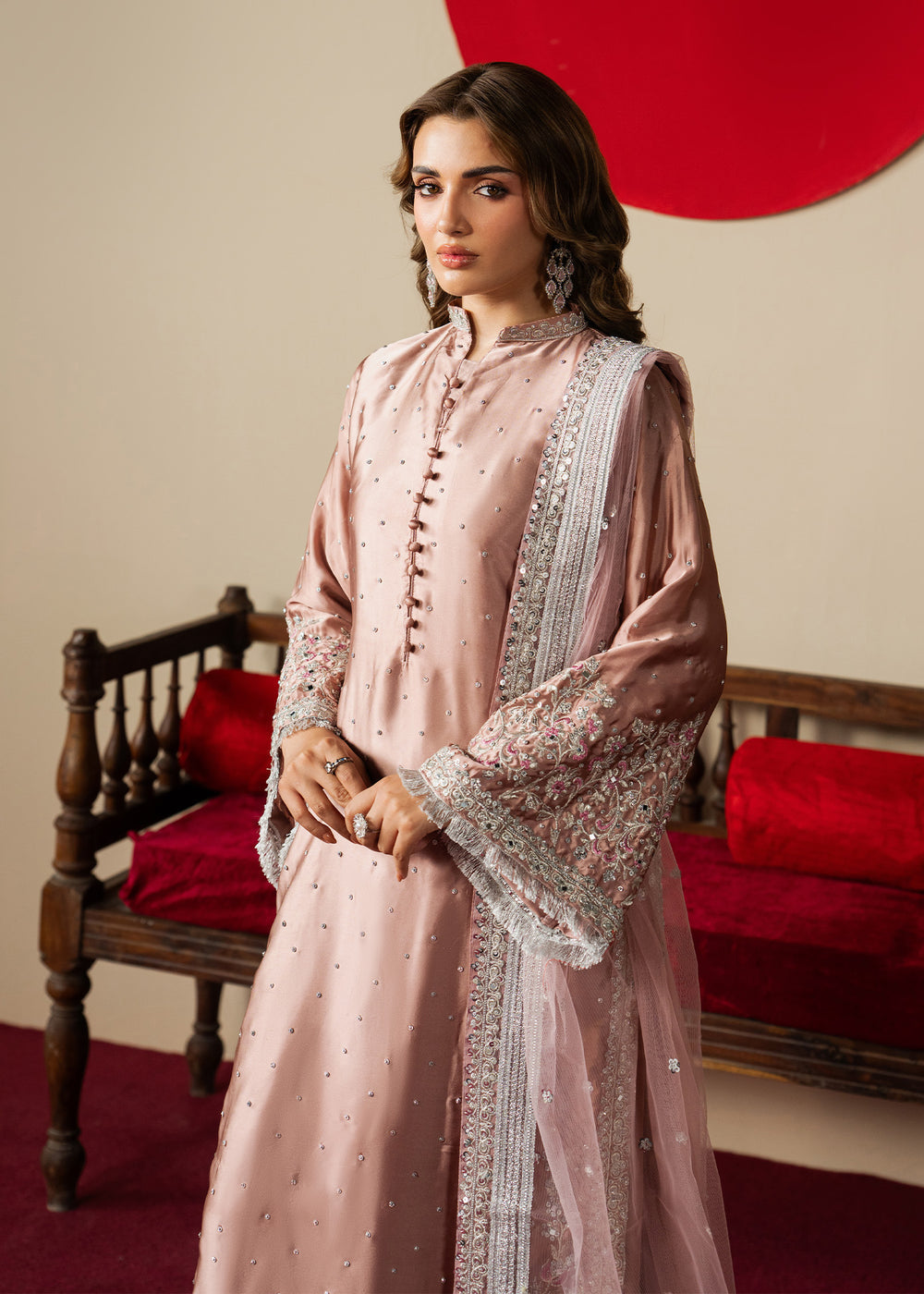 Haseens | Gulal Formals | Mehzar - Formal Dress - available at Maria Faisal in UK and USA.