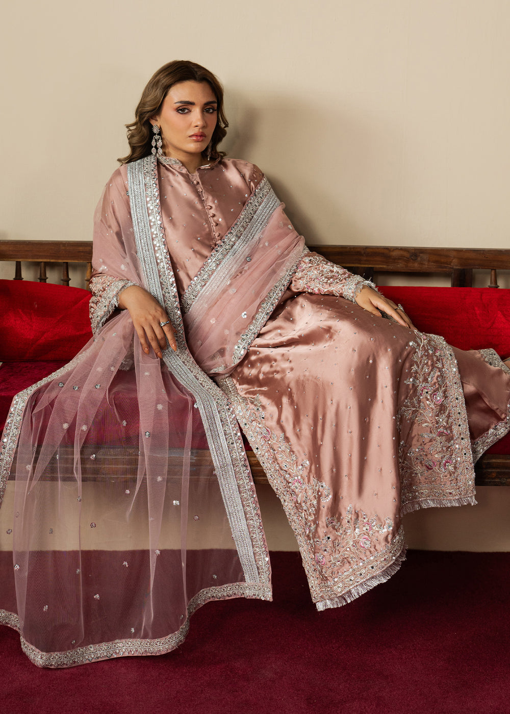 Haseens | Gulal Formals | Mehzar - Formal Dress - available at Maria Faisal in UK and USA.