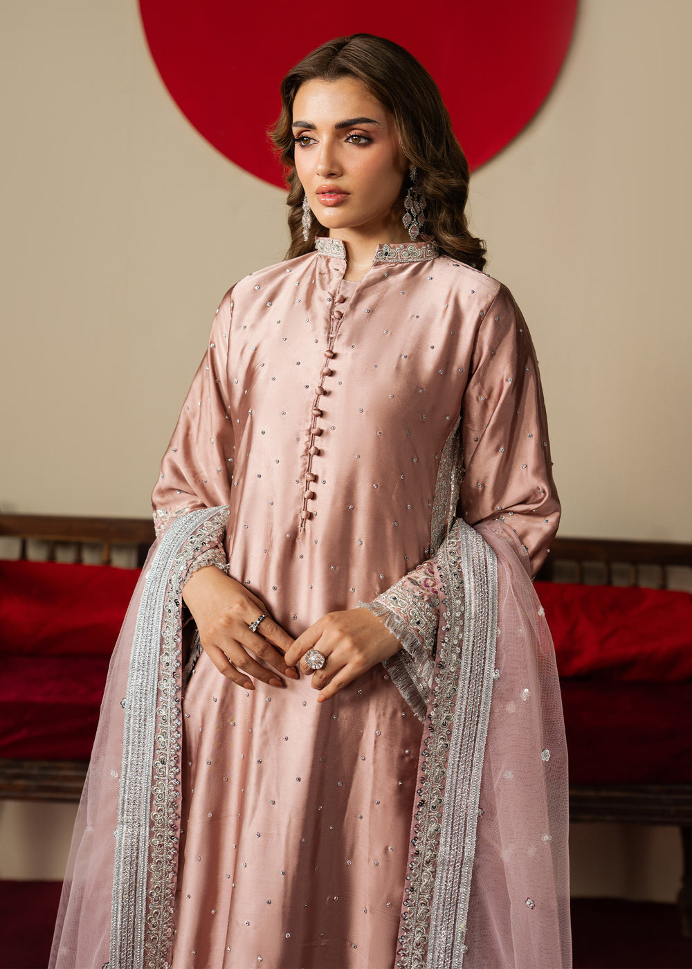 Haseens | Gulal Formals | Mehzar - Formal Dress - available at Maria Faisal in UK and USA.