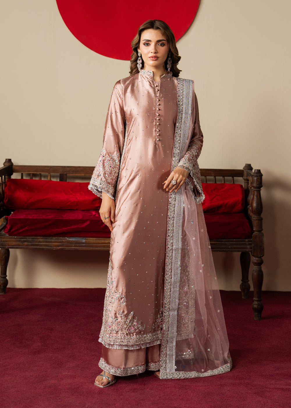 Haseens | Gulal Formals | Mehzar - Formal Dress - available at Maria Faisal in UK and USA.