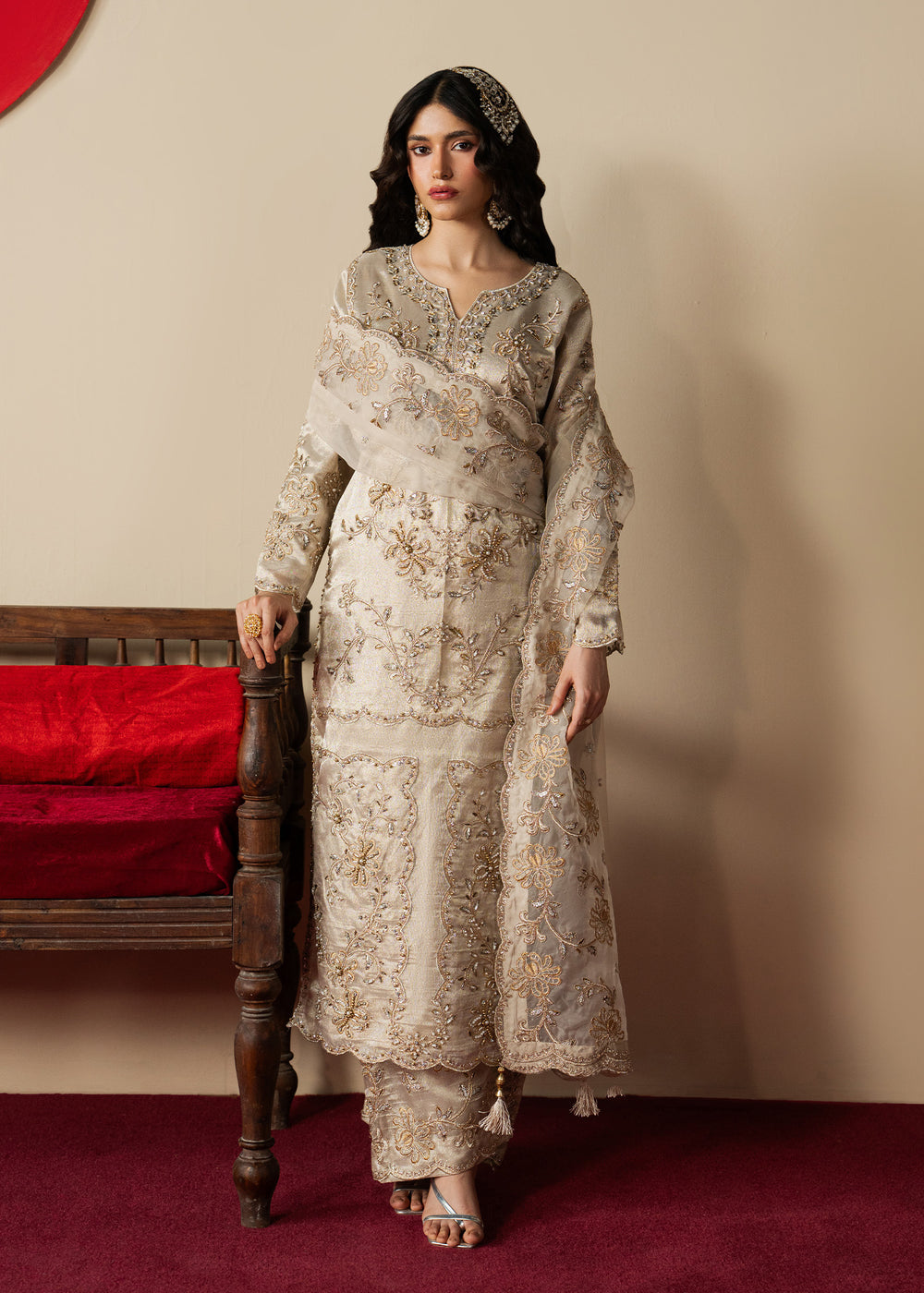Haseens | Gulal Formals |Gulzaib - Formal Dress - available at Maria Faisal in UK and USA.