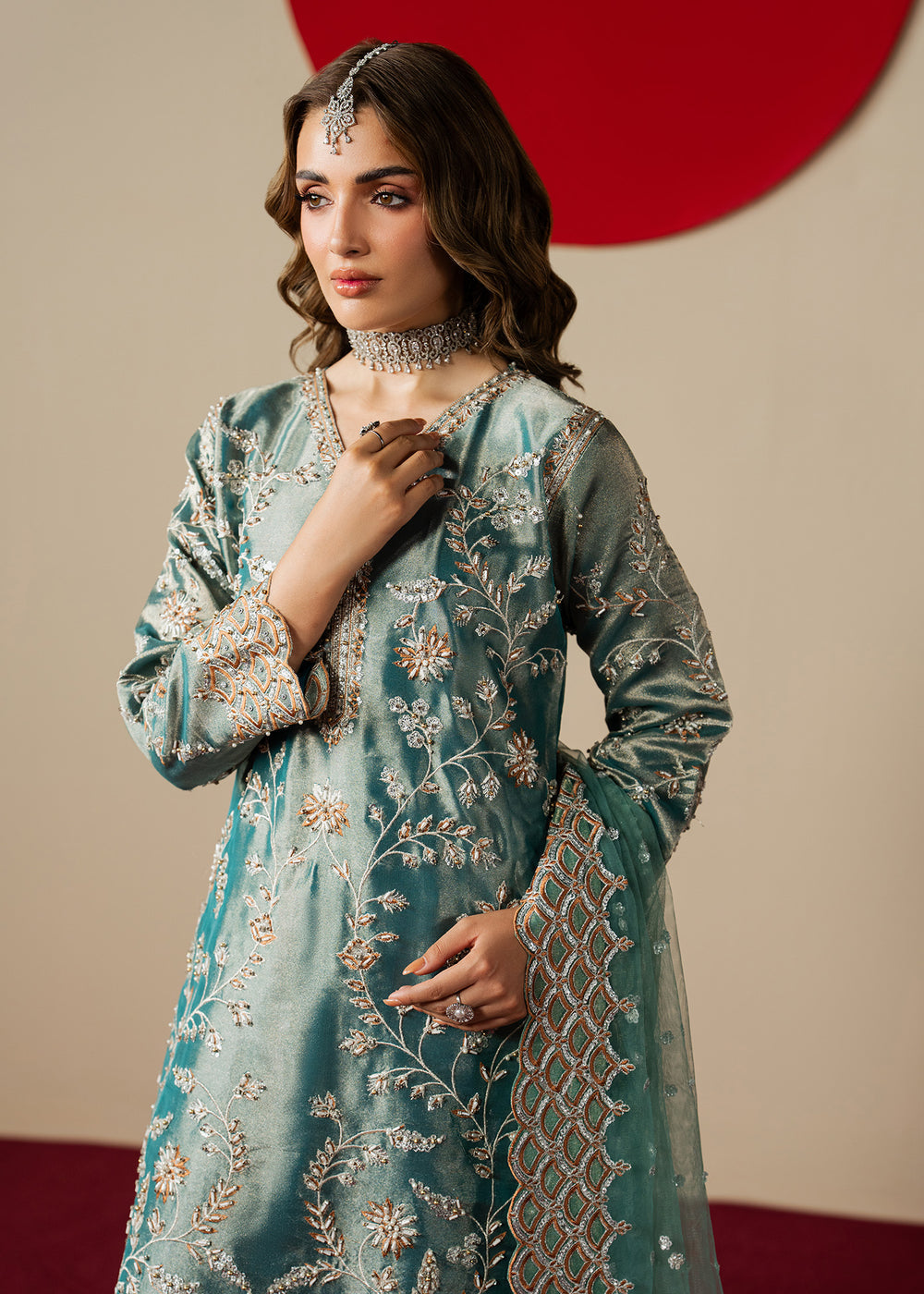 Haseens | Gulal Formals | Aroha - Formal Dress - available at Maria Faisal in UK and USA.