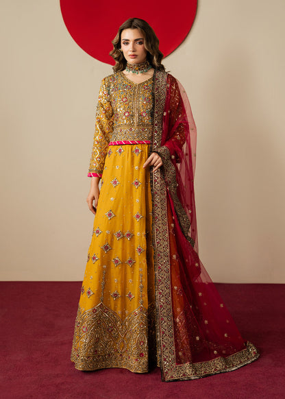 Haseens | Gulal Formals | Mehrun - Formal Dress - available at Maria Faisal in UK and USA.