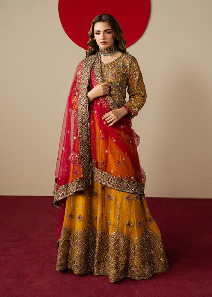 Haseens | Gulal Formals | Mehrun - Formal Dress - available at Maria Faisal in UK and USA.