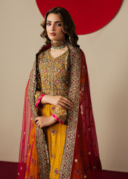 Haseens | Gulal Formals | Mehrun - Formal Dress - available at Maria Faisal in UK and USA.