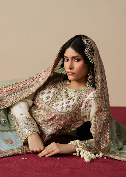 Haseens | Gulal Formals | Shahzadi - Formal Dress - available at Maria Faisal in UK and USA.