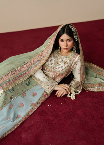 Haseens | Gulal Formals | Shahzadi - Formal Dress - available at Maria Faisal in UK and USA.