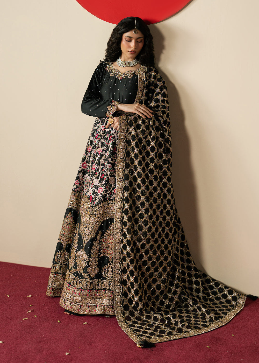 Haseens | Gulal Formals | Gulrang - Formal Dress - available at Maria Faisal in UK and USA.