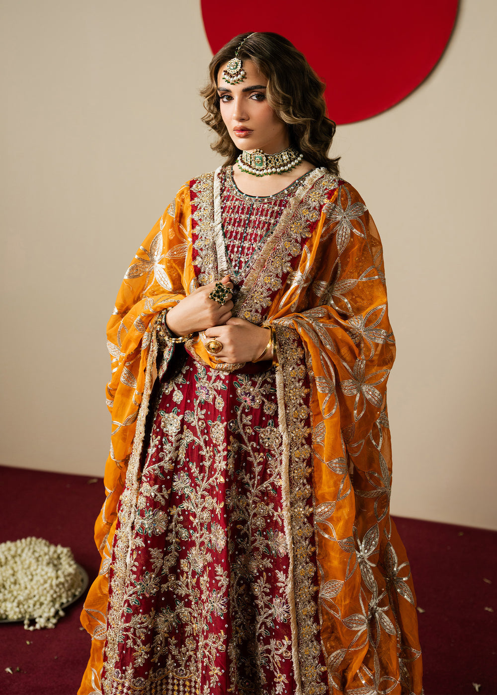 Haseens | Gulal Formals | Naazish - Formal Dress - available at Maria Faisal in UK and USA.