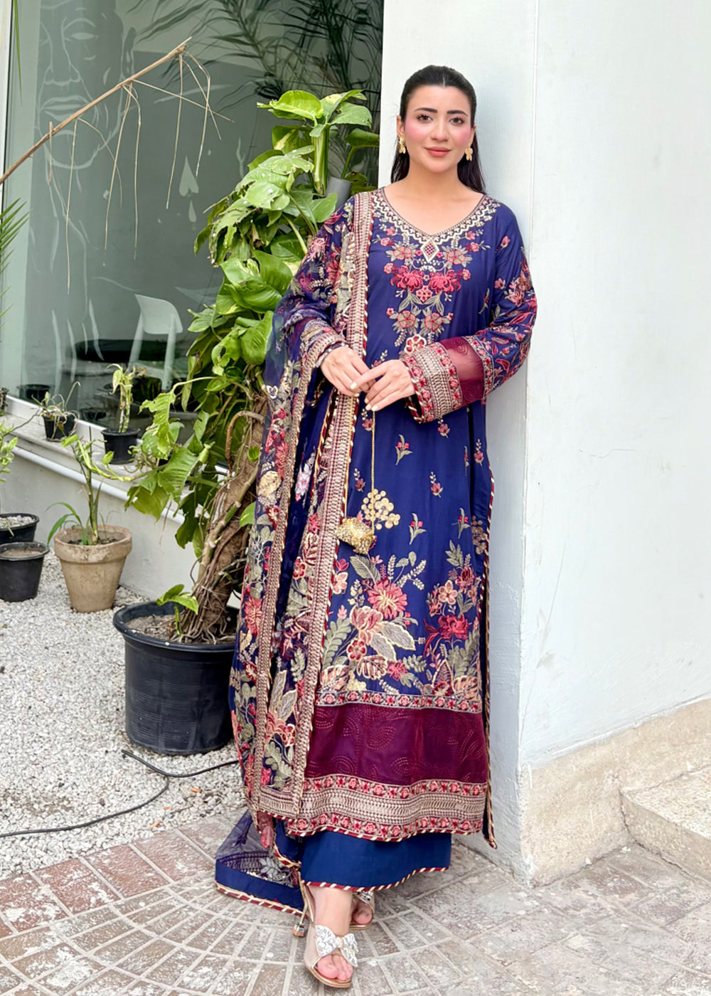 Haseens | Raha Pret | Inara - Luxury Dress - available at Maria Faisal in UK and USA.