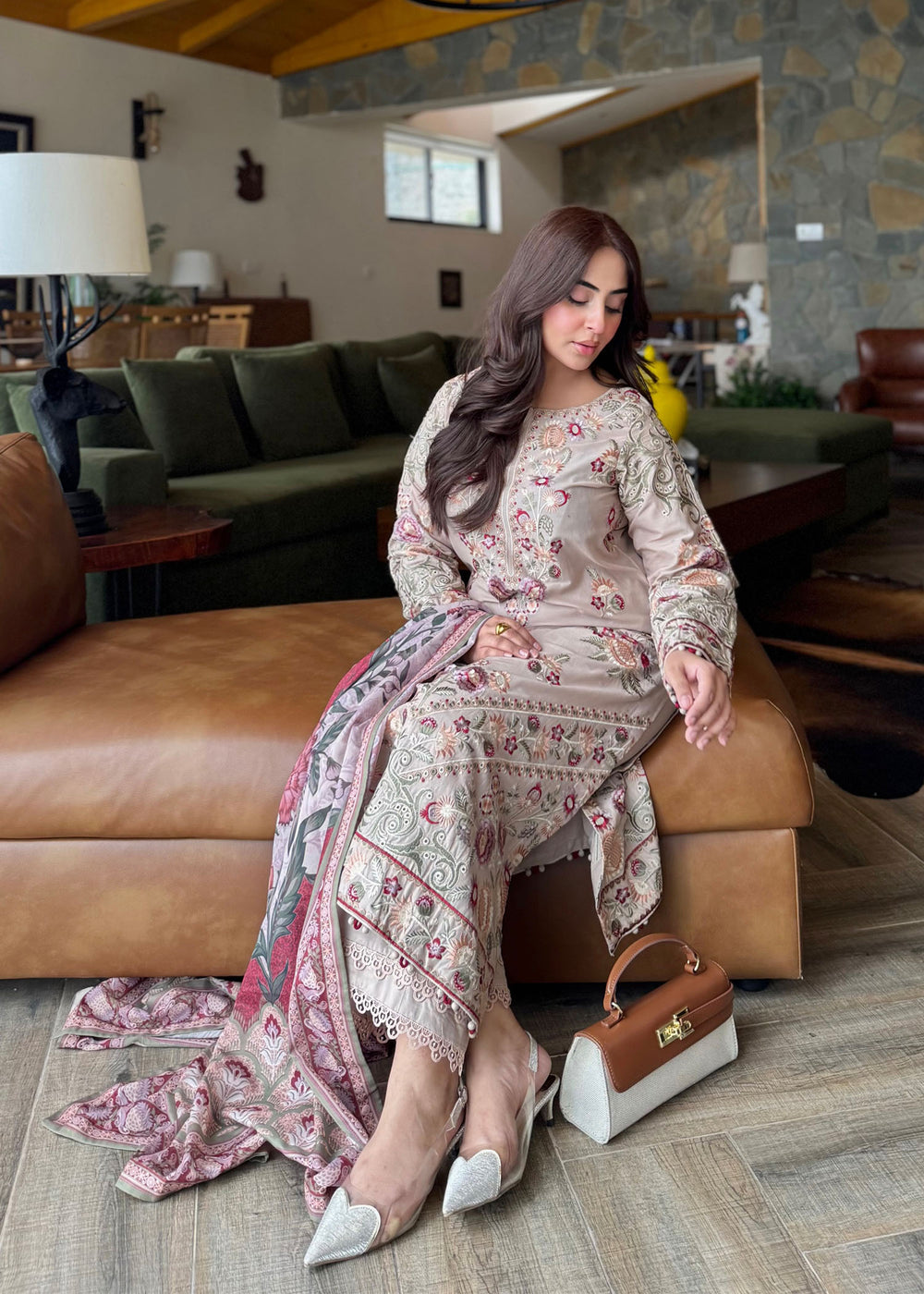 Haseens | Raha Pret | Meerab - Luxury Dress - available at Maria Faisal in UK and USA.