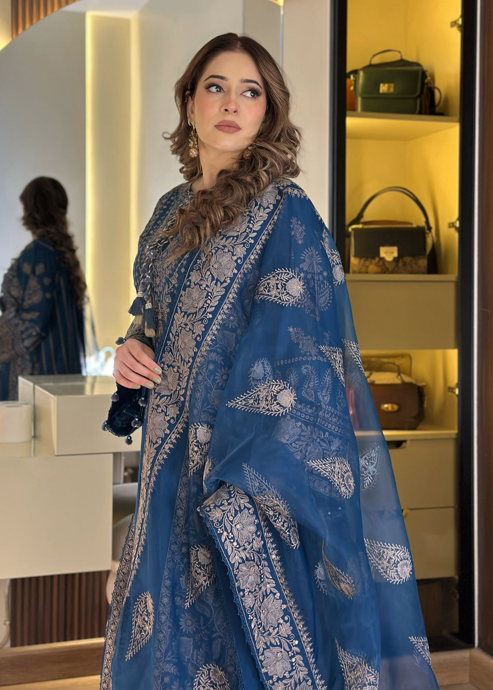 Haseens | Raha Pret | Nairab - Luxury Dress - available at Maria Faisal in UK and USA.