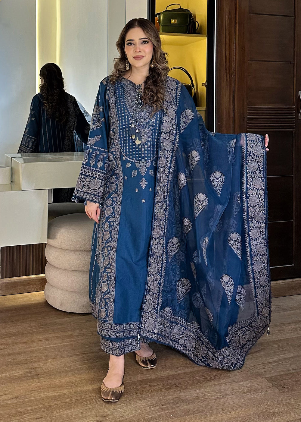 Haseens | Raha Pret | Nairab - Luxury Dress - available at Maria Faisal in UK and USA.