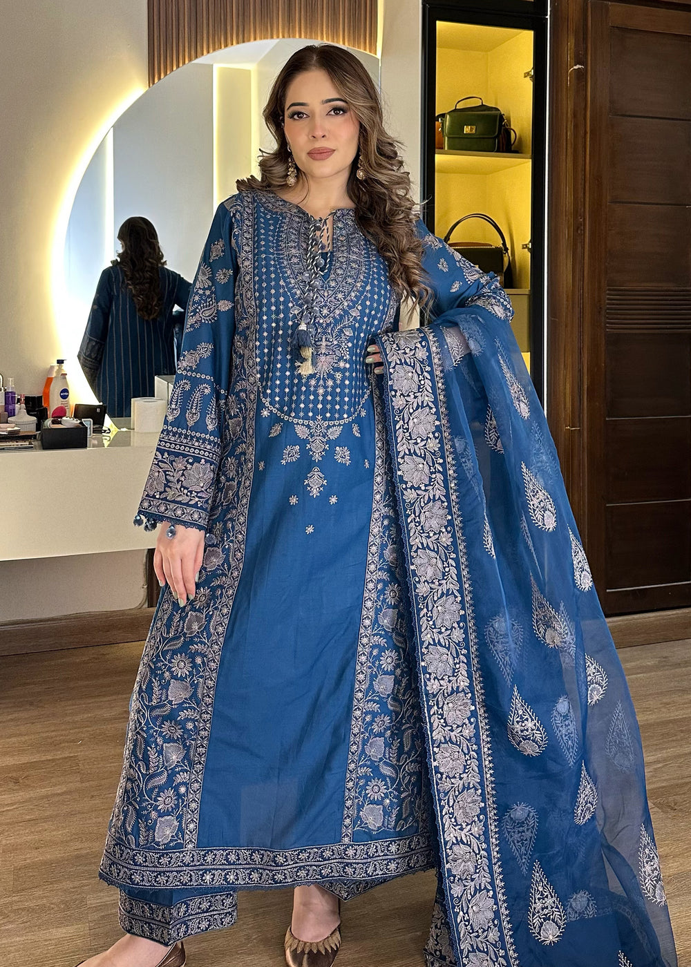 Haseens | Raha Pret | Nairab - Luxury Dress - available at Maria Faisal in UK and USA.