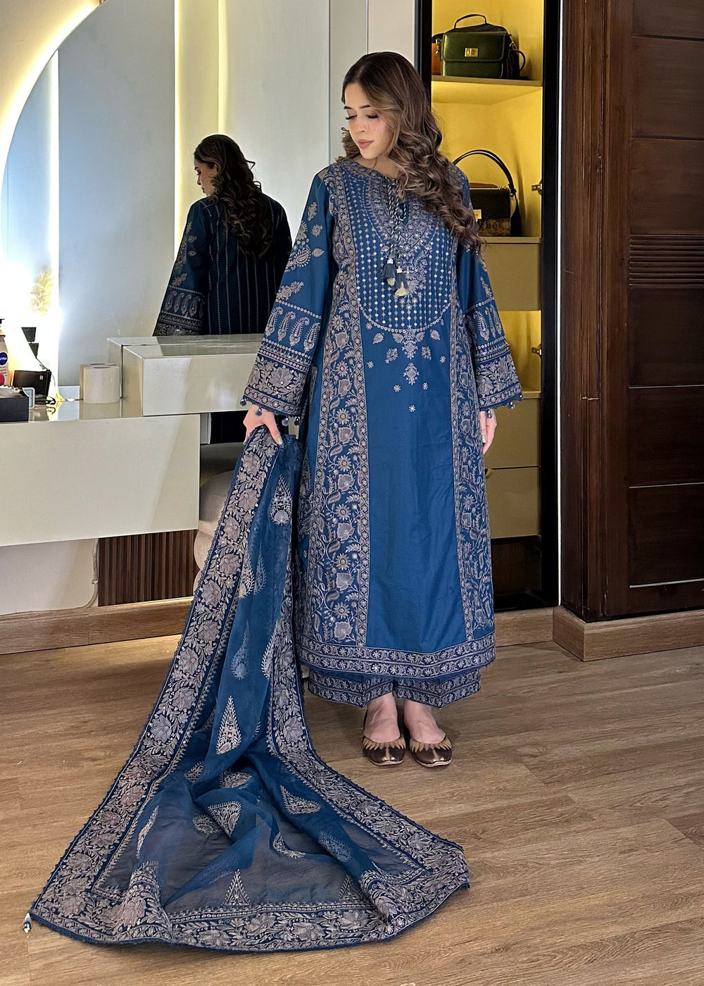 Haseens | Raha Pret | Nairab - Luxury Dress - available at Maria Faisal in UK and USA.