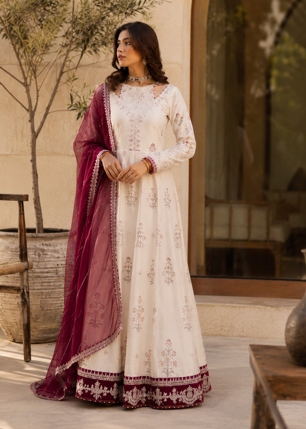 Haseens | Raha Pret | Mayuri - Luxury Dress - available at Maria Faisal in UK and USA.