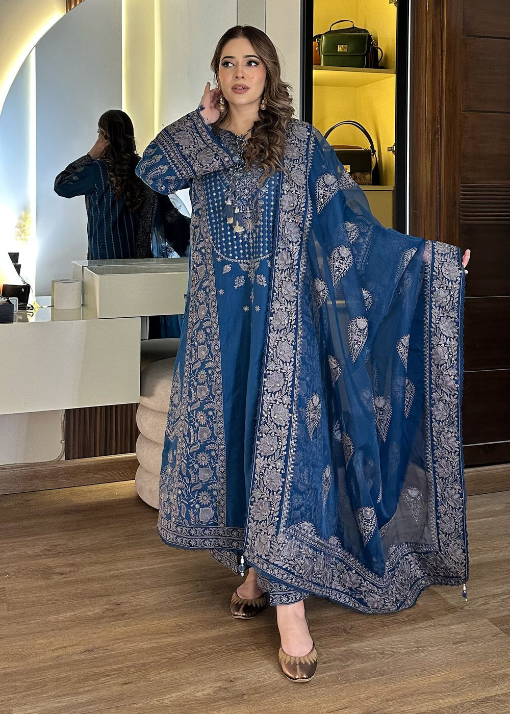 Haseens | Raha Pret | Nairab - Luxury Dress - available at Maria Faisal in UK and USA.