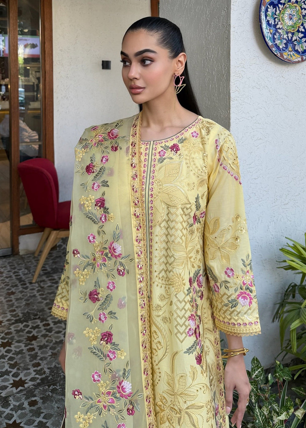 Haseens | Raha Pret | Inshara - Luxury Dress - available at Maria Faisal in UK and USA.
