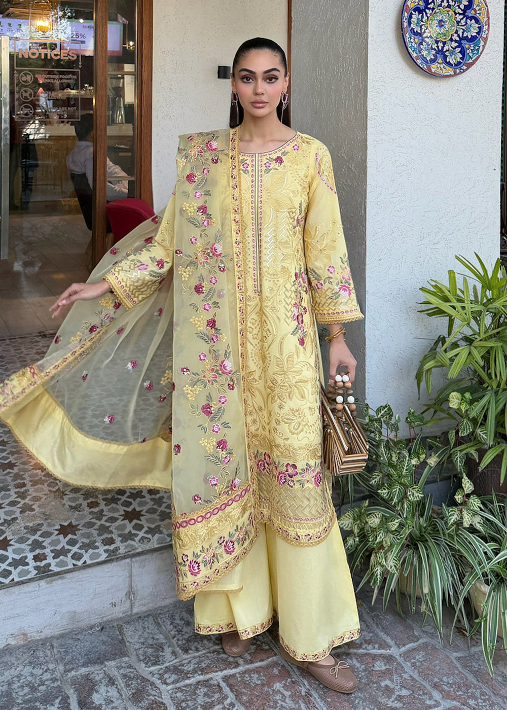 Haseens | Raha Pret | Inshara - Luxury Dress - available at Maria Faisal in UK and USA.