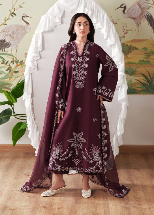 Sadaf Fawad Khan | Solace 26 | Whispering Wood - Luxury Dress - available at Maria Faisal in UK and USA.