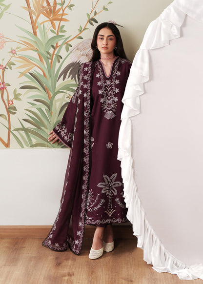 Sadaf Fawad Khan | Solace 26 | Whispering Wood - Luxury Dress - available at Maria Faisal in UK and USA.