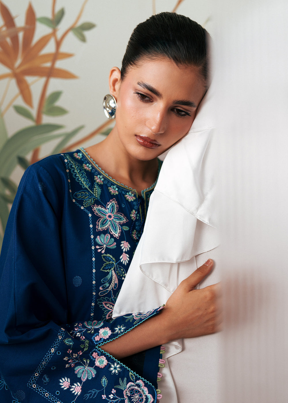 Sadaf Fawad Khan | Solace 26 |Tulip Turn - Luxury Dress - available at Maria Faisal in UK and USA.