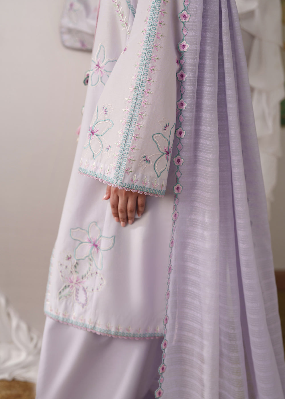 Sadaf Fawad Khan | Solace 26 |Lavender Lane - Luxury Dress - available at Maria Faisal in UK and USA.
