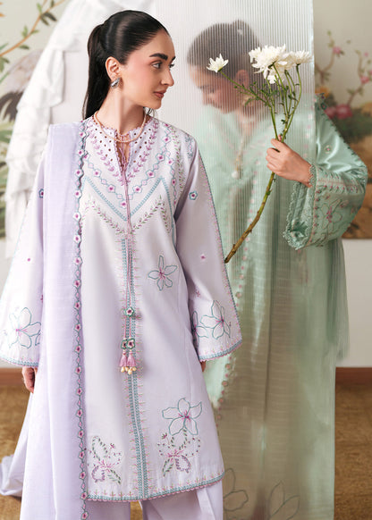 Sadaf Fawad Khan | Solace 26 |Lavender Lane - Luxury Dress - available at Maria Faisal in UK and USA.