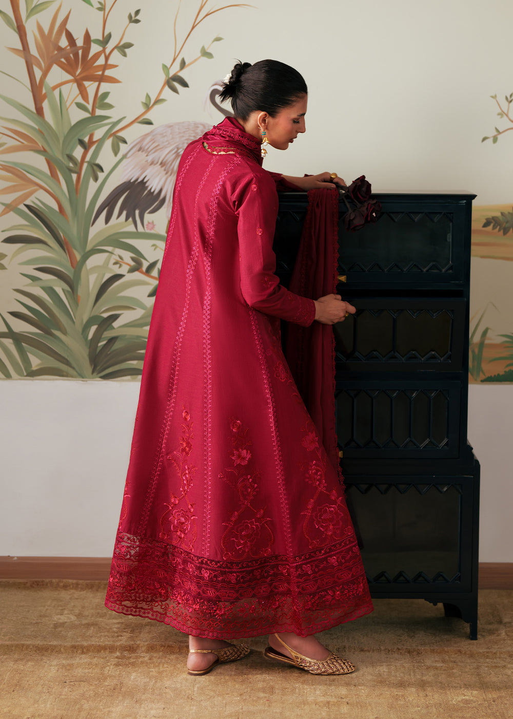 Sadaf Fawad Khan | Eva Luxury Pret 26 | Rose Root - Luxury Dress - available at Maria Faisal in UK and USA.