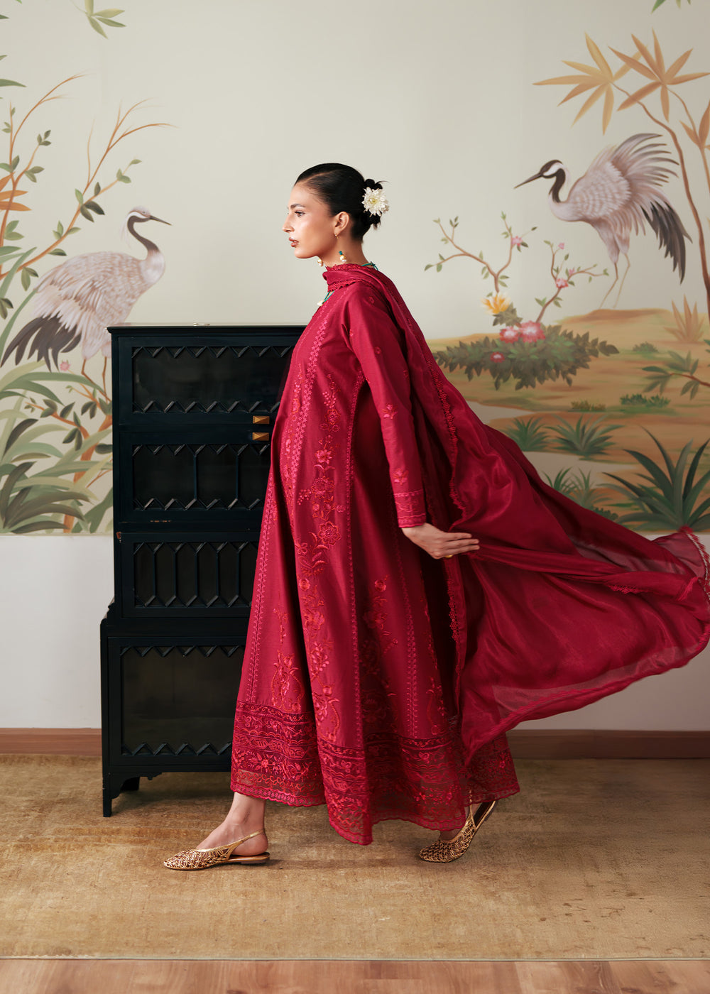 Sadaf Fawad Khan | Eva Luxury Pret 26 | Rose Root - Luxury Dress - available at Maria Faisal in UK and USA.