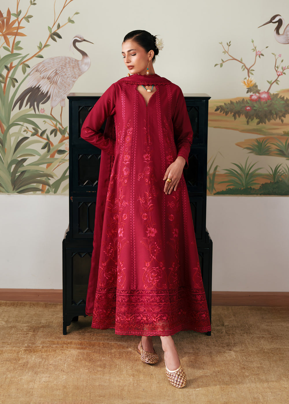 Sadaf Fawad Khan | Eva Luxury Pret 26 | Rose Root - Luxury Dress - available at Maria Faisal in UK and USA.