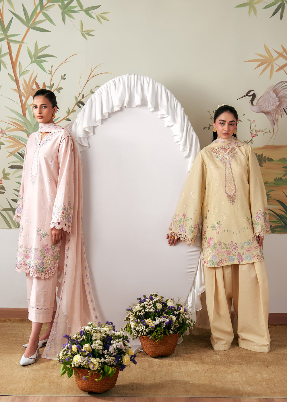 Sadaf Fawad Khan | Solace 26 | Camelia - Luxury Dress - available at Maria Faisal in UK and USA.
