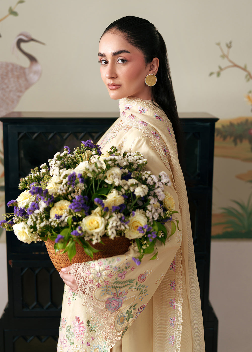 Sadaf Fawad Khan | Solace 26 | Camelia - Luxury Dress - available at Maria Faisal in UK and USA.
