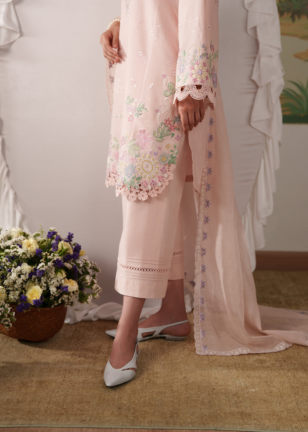 Sadaf Fawad Khan | Solace 26 | Peony - Luxury Dress - available at Maria Faisal in UK and USA.