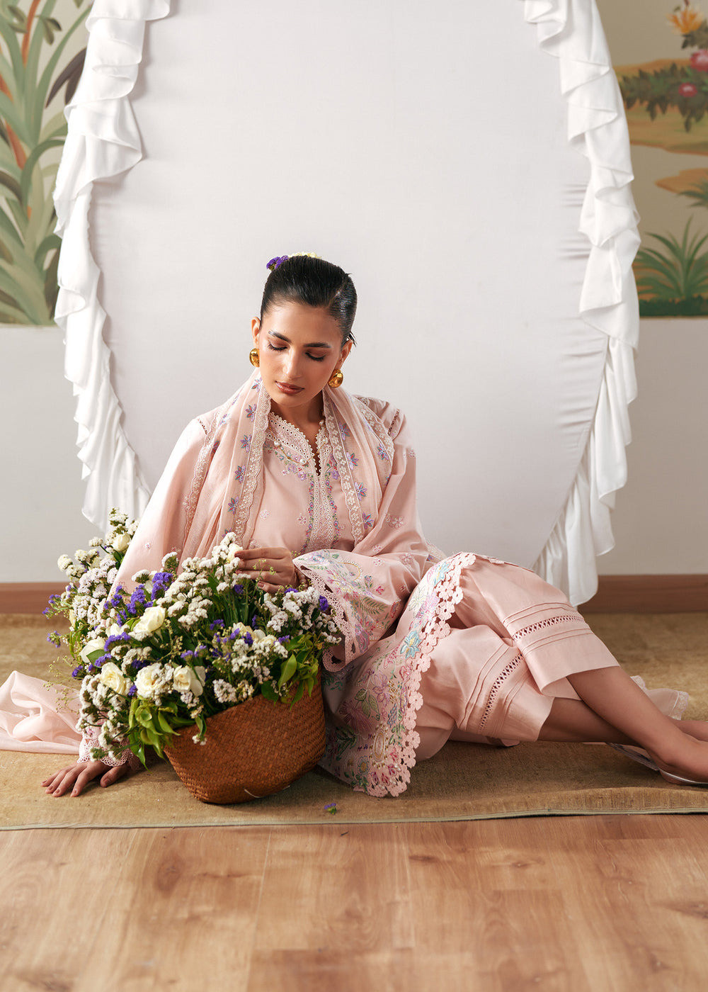 Sadaf Fawad Khan | Solace 26 | Peony - Luxury Dress - available at Maria Faisal in UK and USA.