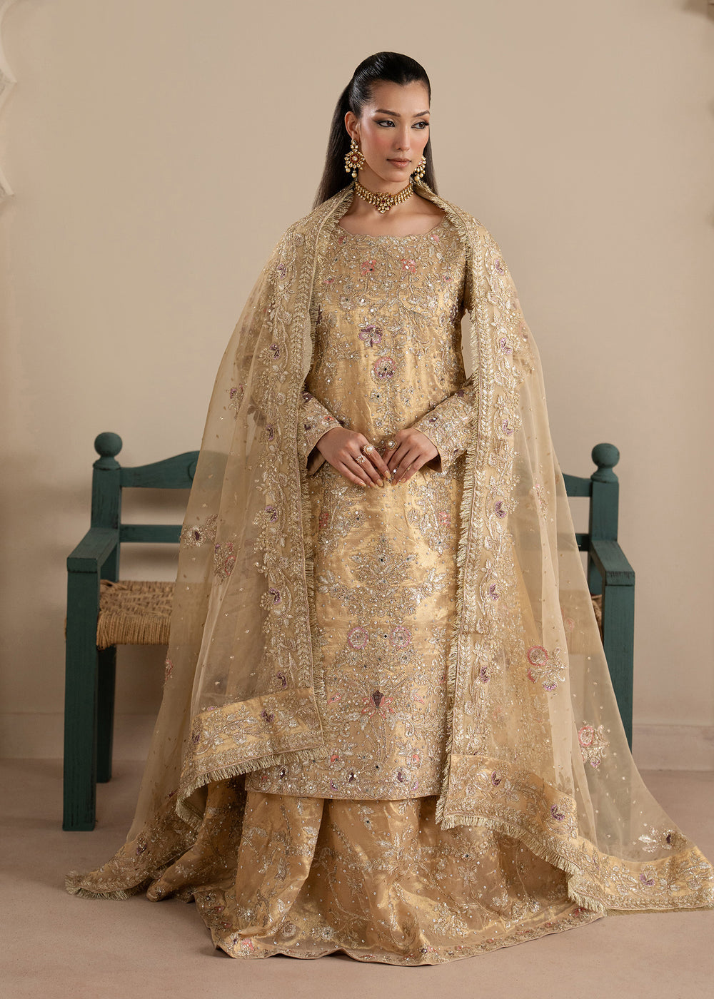 Haseens | Sakhiyan Formals | Mahin - Formal Dress - available at Maria Faisal in UK and USA.