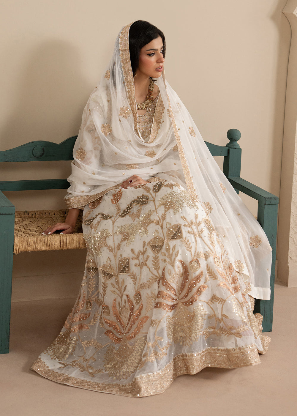 Haseens | Sakhiyan Formals | Nooristaan - Formal Dress - available at Maria Faisal in UK and USA.
