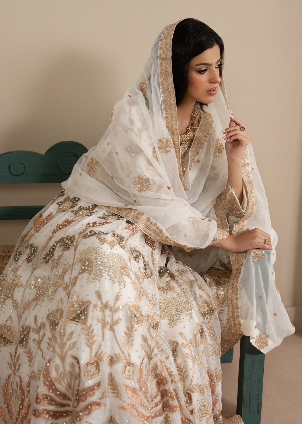 Haseens | Sakhiyan Formals | Nooristaan - Formal Dress - available at Maria Faisal in UK and USA.